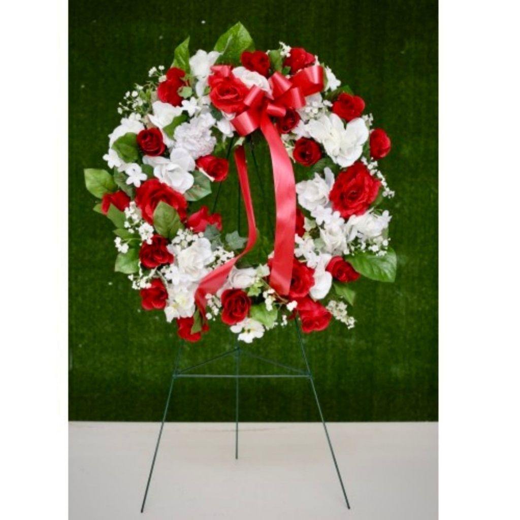 Artificial Floral Wreath for Cemetery - Shalimar Flower Shop