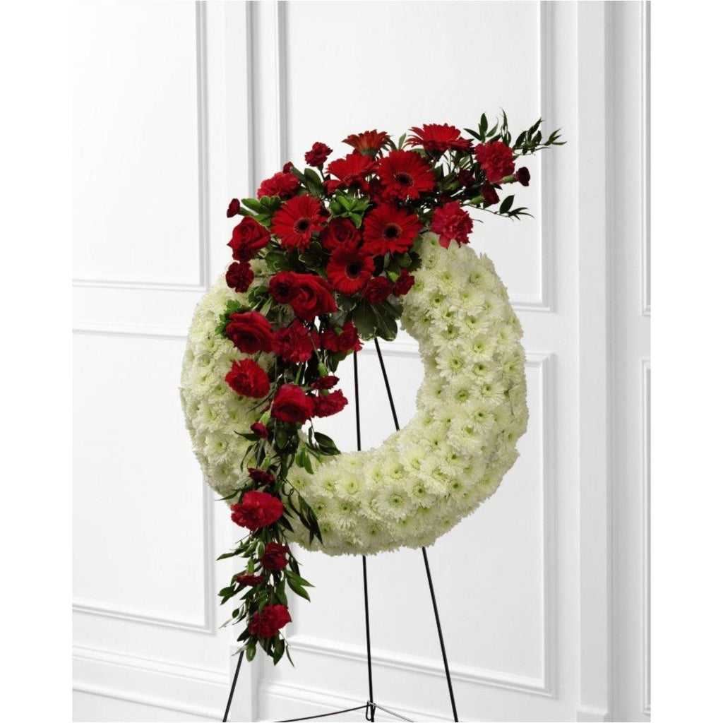 The FTD® Graceful Tribute Wreath - Shalimar Flower Shop