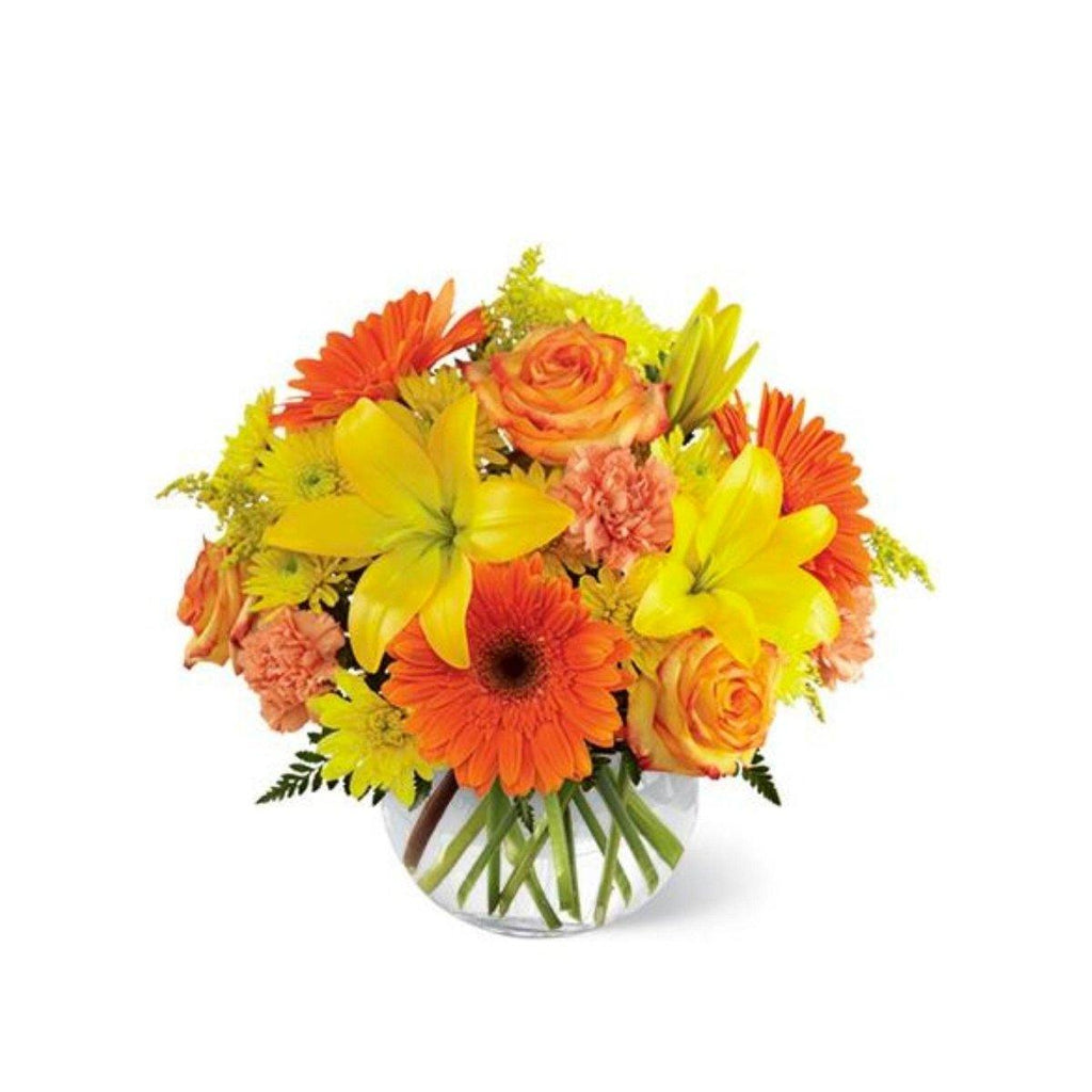 The FTD® Vibrant Views Bouquet in a Bubble Bowl - Shalimar Flower Shop