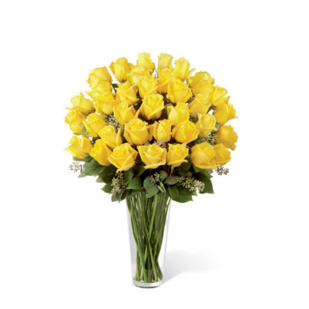 The FTD Yellow Rose Bouquet - Exquisite - Shalimar Flower Shop