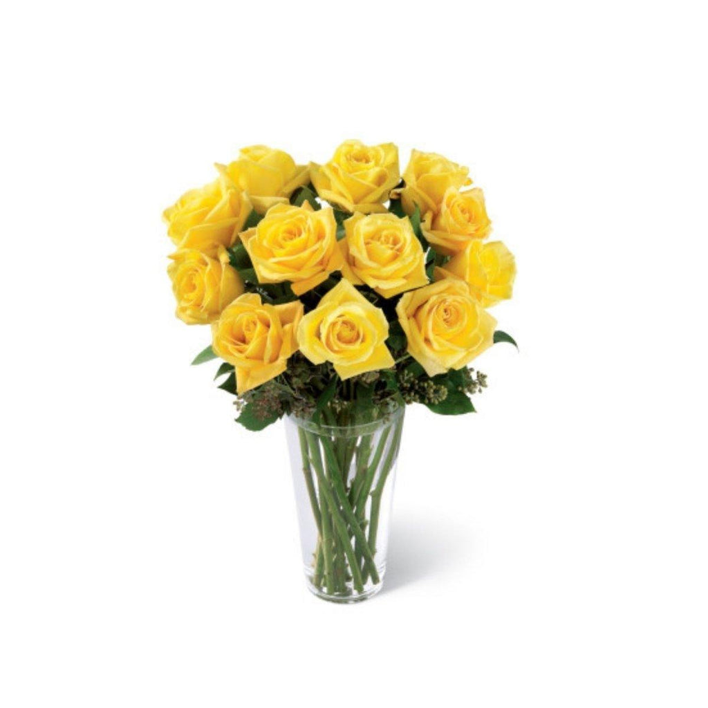 The FTD® Yellow Rose Sympathy Bouquet - Shalimar Flower Shop