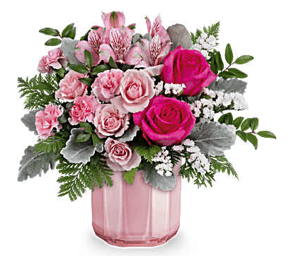Blushing Gem Bouquet - Shalimar Flower Shop