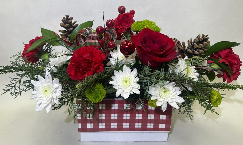 Christmas Checker Bouquet - Shalimar Flower Shop
