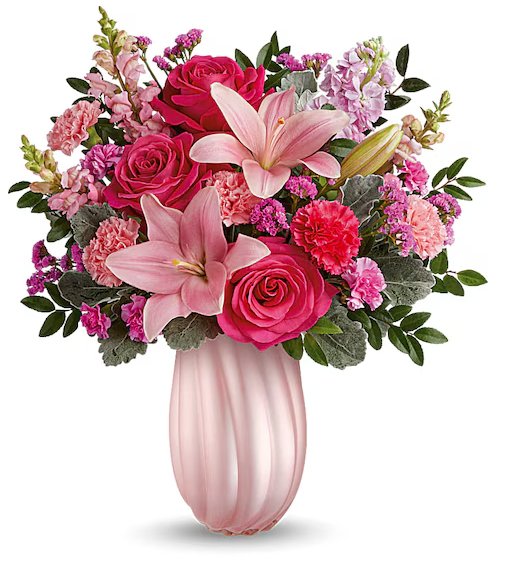 Rosy Swirls Bouquet - Shalimar Flower Shop