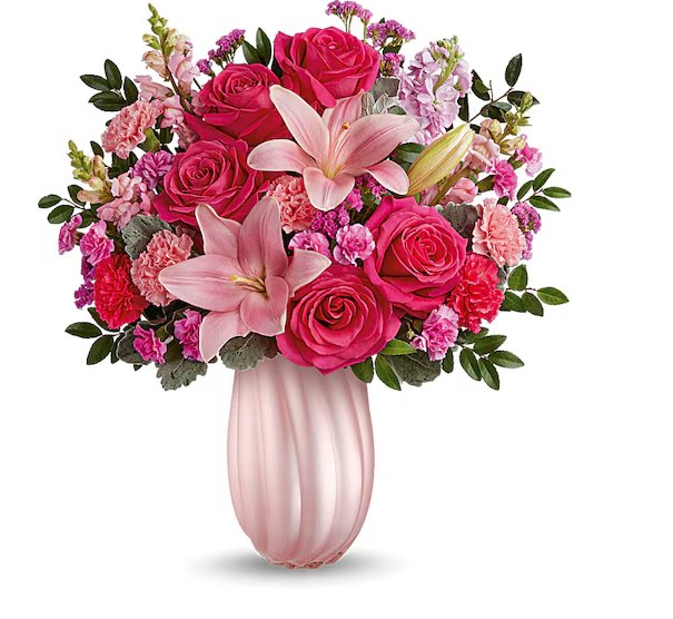 Rosy Swirls Bouquet - Shalimar Flower Shop
