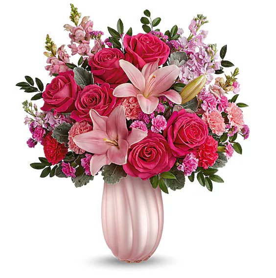 Rosy Swirls Bouquet - Shalimar Flower Shop