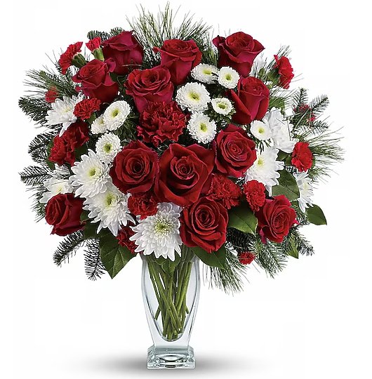 Winter Kisses Bouquet - Shalimar Flower Shop