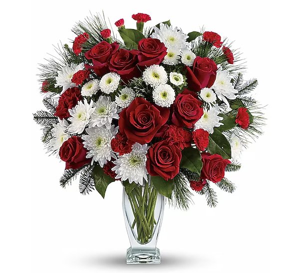 Winter Kisses Bouquet - Shalimar Flower Shop