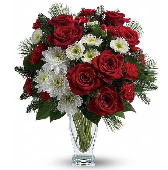 Winter Kisses Bouquet - Shalimar Flower Shop