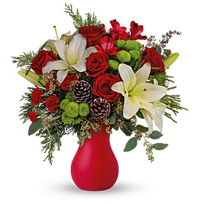 Yuletide Greeting Bouquet - Shalimar Flower Shop
