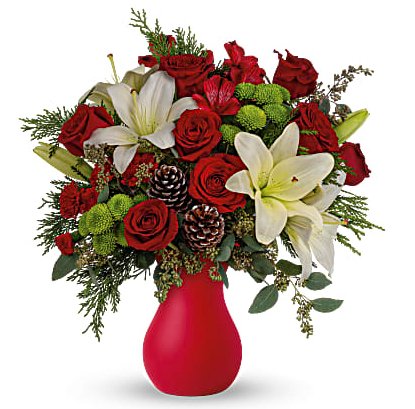 Yuletide Greeting Bouquet - Shalimar Flower Shop
