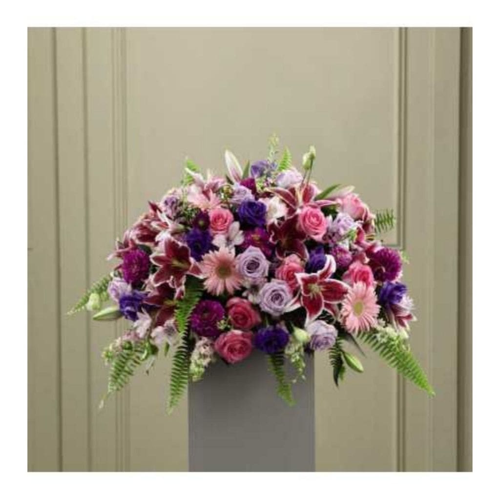 The FTD Fare Thee Well Pedestal Arrangement - Shalimar Flower Shop