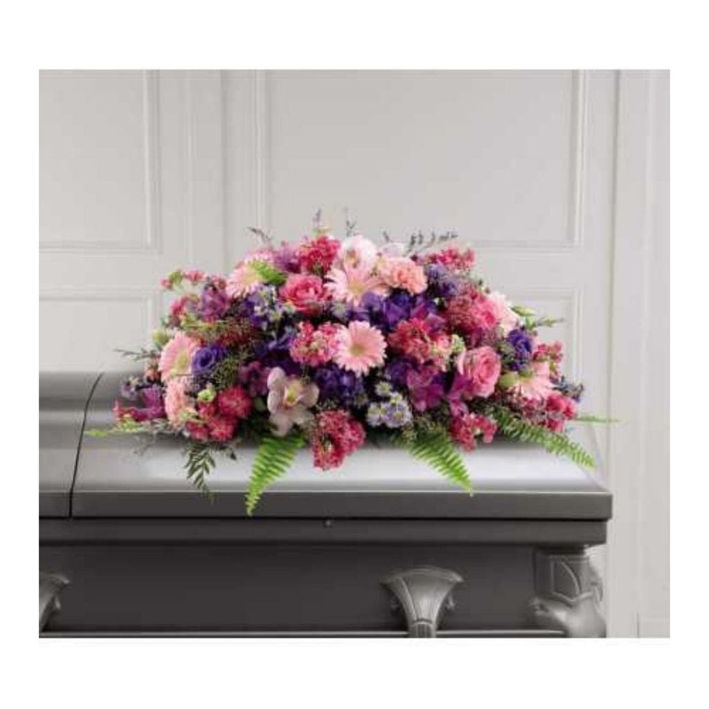 The FTD Glorious Garden Casket Spray - Shalimar Flower Shop