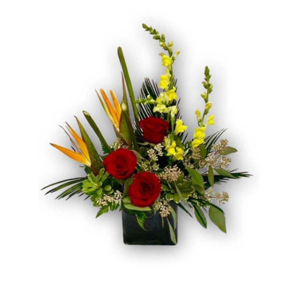 Bright Berry Rose Arrangement - Shalimar Flower Shop