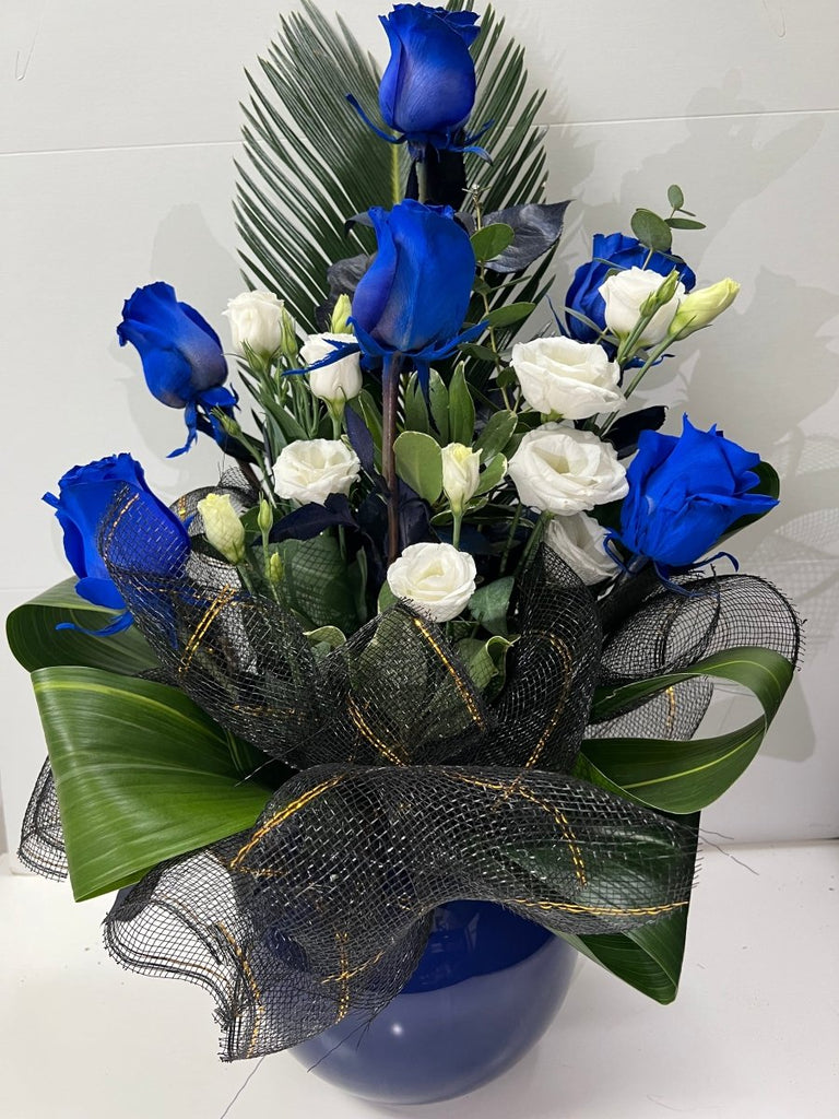 Calming Cobalt Bouquet - Shalimar Flower Shop