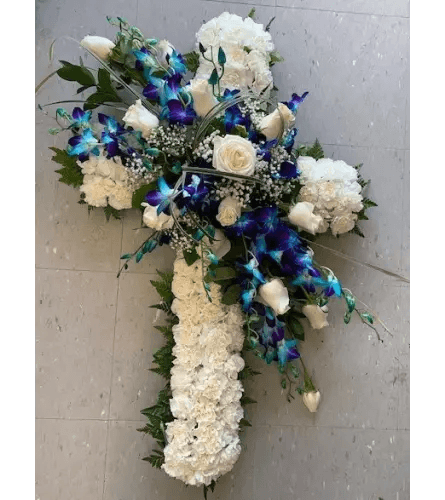 Classic Memorial Cross - Shalimar Flower Shop