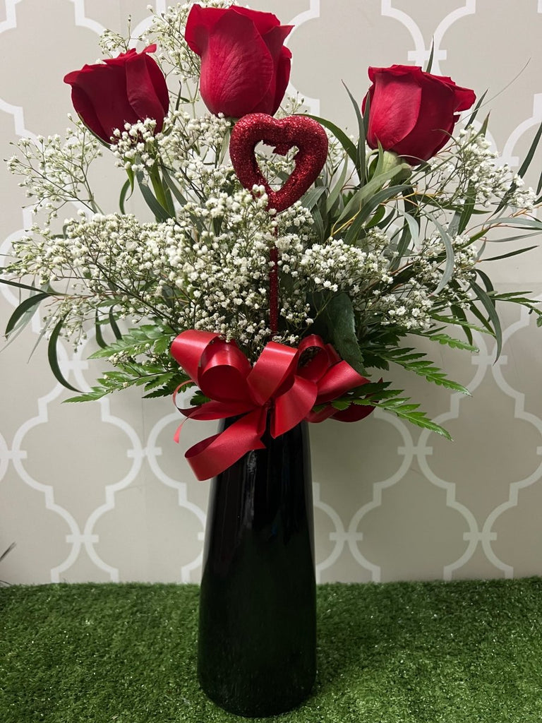 Fill the Love Rose Arrangement - Shalimar Flower Shop