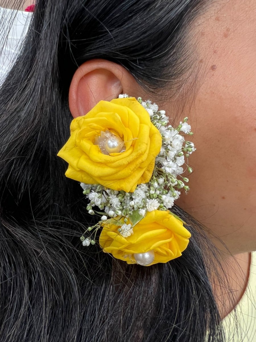 2 Pairs Of 925 Silver Needle Daisy Earrings, Earrings Women's Simple, Small  And Fresh Flower Earrings, Orange And Yellow Crjjkoy | Fruugo NZ