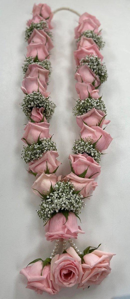 Garland Light Pink Roses - Shalimar Flower Shop