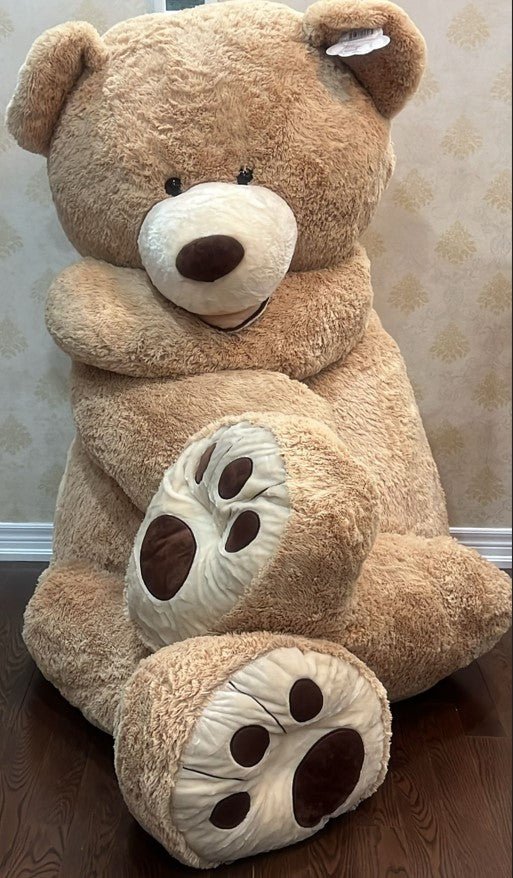 Giant Beige Teddy Bear - Pickup Only - Shalimar Flower Shop