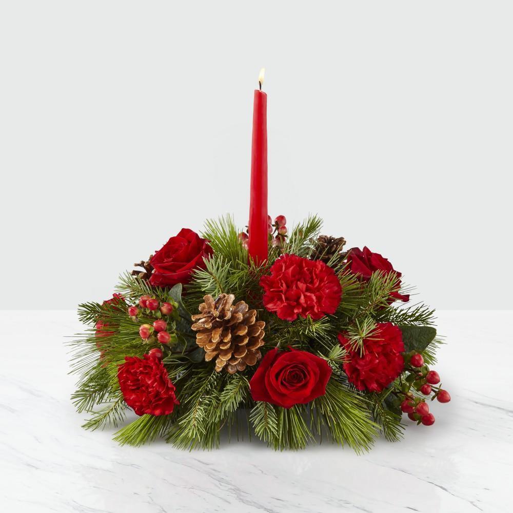 Home for Christmas Centerpiece - Shalimar Flower Shop