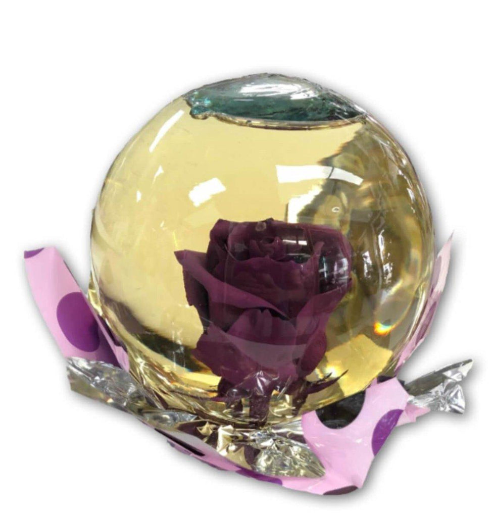 Regal Rose in Glass globe - Shalimar Flower Shop