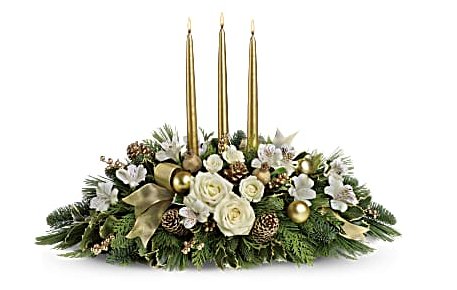 Royal Christmas Centerpiece Bouquet - Shalimar Flower Shop