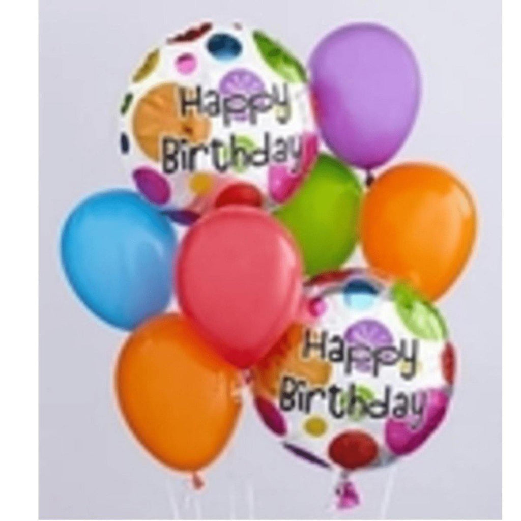 Simple Happy Birthday Balloon Bouquet - Shalimar Flower Shop