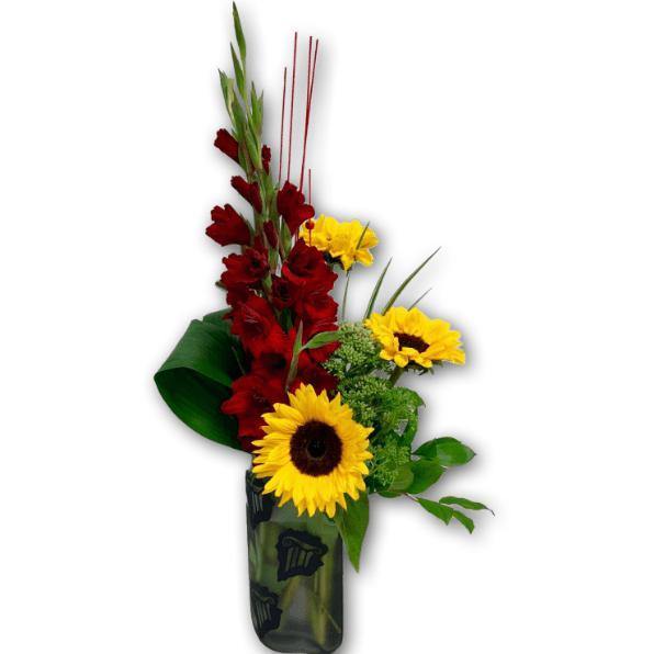 Stylish Spring Arrangement in Premium Polish Vase - Shalimar Flower Shop