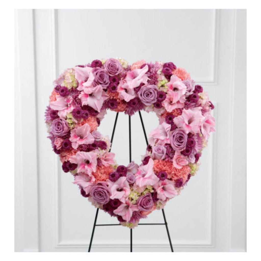 The FTD® Eternal Rest Standing Heart - Shalimar Flower Shop
