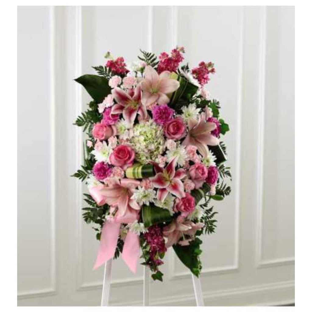 The FTD® Gently into the Ever-After Standing Spray - Shalimar Flower Shop