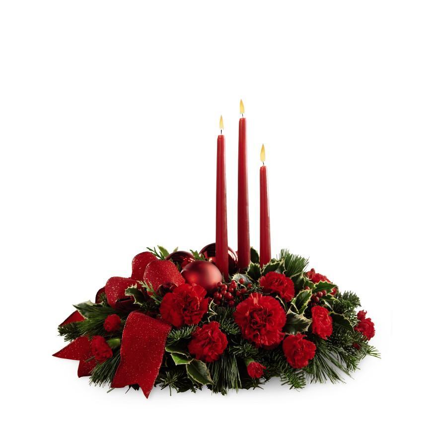 The FTD Lights of the Season Centrepiece - Shalimar Flower Shop