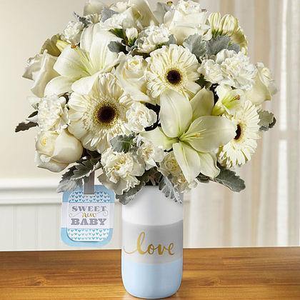 The FTD® Sweet Baby Boy™ Bouquet by Hallmark - Shalimar Flower Shop