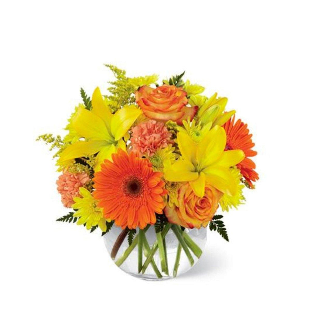 The FTD® Vibrant Views Bouquet in a Bubble Bowl - Shalimar Flower Shop