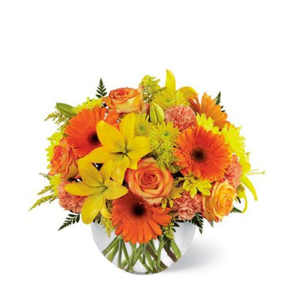 The FTD® Vibrant Views Bouquet in a Bubble Bowl - Shalimar Flower Shop