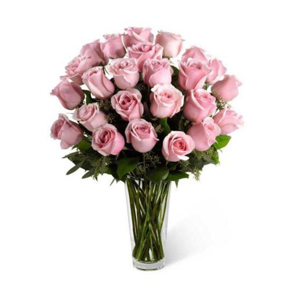 The Long Stem Pink Rose Bouquet by FTD® - Shalimar Flower Shop