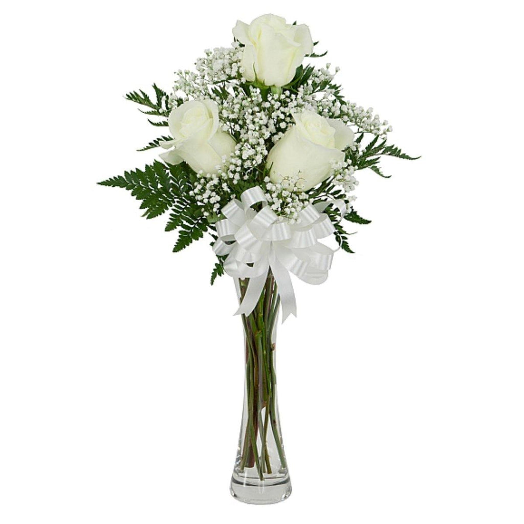 Three White Roses 2019 - Shalimar Flower Shop