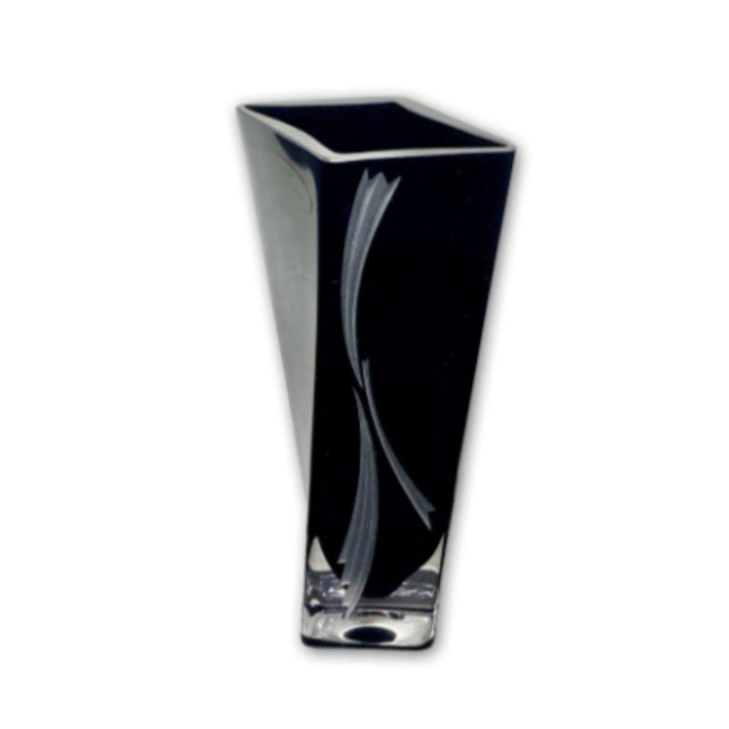 Twisted Premium Black Vase - Shalimar Flower Shop