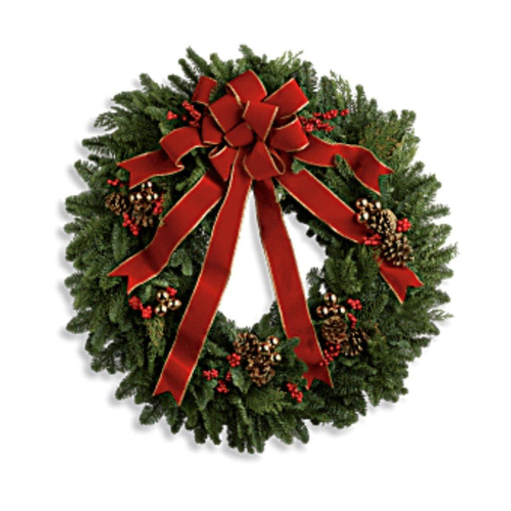 Winter Wonders Wreath - Shalimar Flower Shop