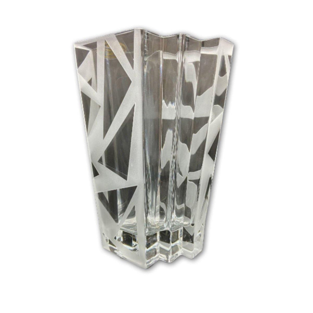 Zig Zag Premium Etched Vase - Shalimar Flower Shop